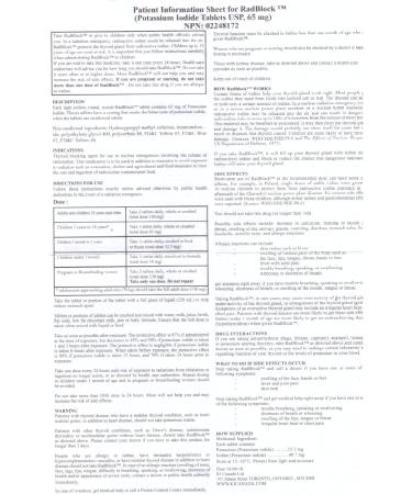 RadBlock 20 Coated Scored Potassium Iodide Tablets - Expire 2034 - Buy Online on GoSupps.com