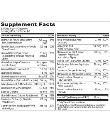 NATURELO Prenatal Multivitamin - Organic Whole Food  Gluten Free  180 Capsules - Buy Online on GoSupps.com