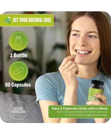 VYTALIFE Essential Amino Acids Supplement - BCAA Energy for Men & Women | Nutritional Capsules - Buy Online on GoSupps.com