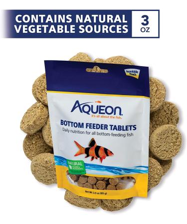 Aqueon Bottom Feeder Tablets 3 oz - Pack of 1 | Perfect Nutrition for Bottom Feeding Fish - Buy Online on GoSupps.com