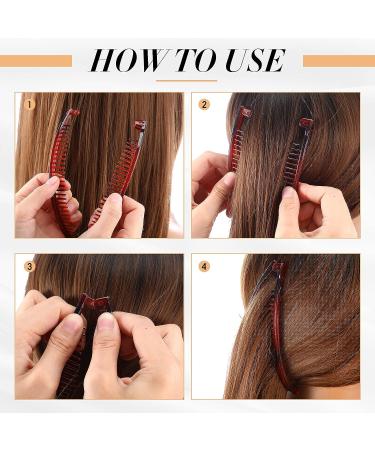12 Piece Banana Hair Clips Set with Velvet Bag - Women's Fishtail Curly Hair Clip Collection - Buy Online on GoSupps.com