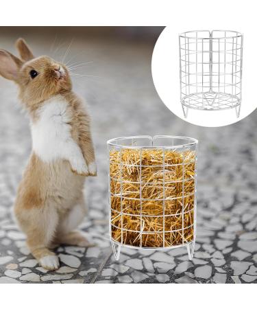 PATKAW Metal Rabbit Grass Feeder Free Standing Bunny Grass Feeder Rack Small Animals Feeding Holder Rabbit Cage Grass Dispenser Bunny Food Manger Rack - Buy Online on GoSupps.com