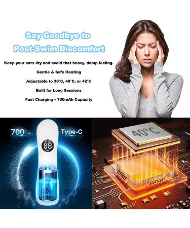 Ear Dryer for Swimmers & Kids Rechargeable Electric Ear Drying Device for Water Removal After Swimming or Shower Warm Air Blower for Wet Ears - Buy Online on GoSupps.com