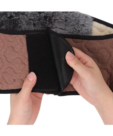 Warm Belt - Autumn Winter Thermal Plush Waist Warmer & Lumbar Support | Adjustable Abdominal Support Band for Men & Women | Fitness Back Brace in Camel Color - Buy Online on GoSupps.com