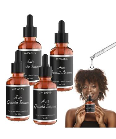 Allurium Hair Growth Serum for Black Women 2023 New Allurium Hair Growth Serum Allurium Beauty Hair Growth Serum Nourish Dry Damaged Hair Fast Natural Hair Growth (4 Pcs) 4PCS