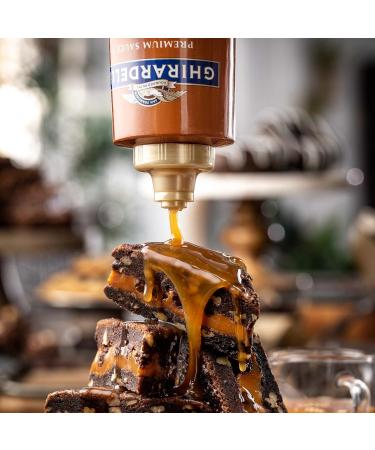 Ghirardelli Sauce Squeeze Bottles - 2 Chocolate, 1 Caramel (Pack of 3) with Barista Spoon - Buy Online on GoSupps.com