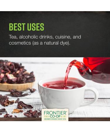 Buy Frontier Co-op Organic Hibiscus Flowers 5.82 oz - Premium Dried Hibiscus Tea - Buy Online on GoSupps.com