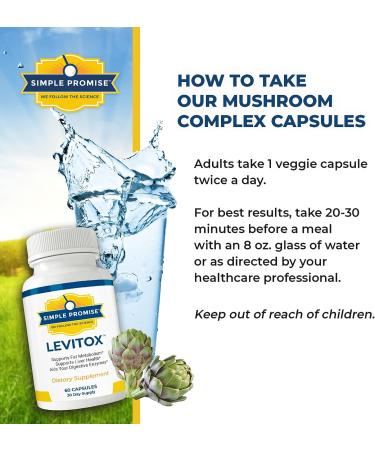 Levitox - Weight and Liver Support Supplement with Digestive Enzymes | 60 Capsules - Buy Online on GoSupps.com
