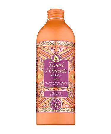 Tesori d'Oriente Karma Cream Bath 500ml Aromatic Bath with Nashi Flower and Cedar Wood Spa Experience for Home Wellness Rituals for Body and Senses