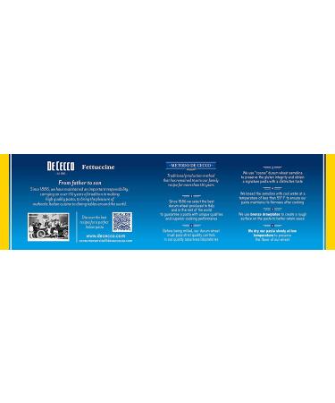 De Cecco Semolina Fettuccine No.6 1lb (Pack of 5) - 80oz Total - Buy Online on GoSupps.com