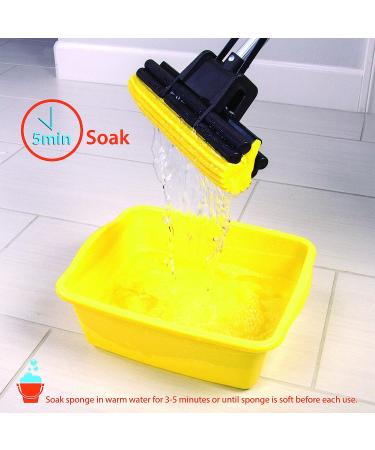 Professional Double Roller Sponge Foam Mop - Super Absorbent - Buy Online on GoSupps.com