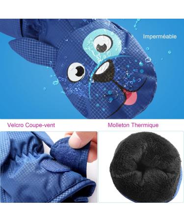 Jamuils Children's Skiing Gloves - Warm Waterproof Windproof Winter Gloves for Girls (1-3 Years) - Perfect for Outdoor Sports & Skating - Pink - Buy Online on GoSupps.com
