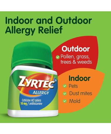 Zyrtec 10mg Allergy Relief Tablets - 5 ct - Buy Online on GoSupps.com