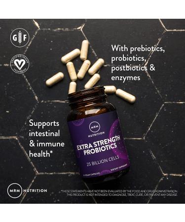 MRM Nutrition Extra Strength Probiotics - 25 Billion CFU, 30 Vegan Capsules - Buy Online on GoSupps.com