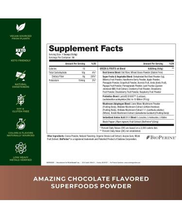 Nutrology TRIPACT Protein Powder 7-in-1 Meal Replacement Shake Superberry (40 Servings) Greens & Fruits Powder-Naturally Sourced Superfood Chocolate (30 Servings) - Buy Online on GoSupps.com