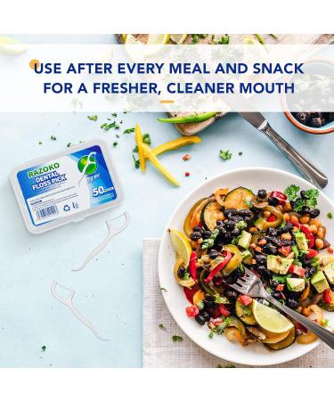 400 Pack Dental Floss Sticks - Interdental Flosser with Travel Case | Perfect for Families & Hotels | One-Way Toothed Dental Care - Buy Online on GoSupps.com
