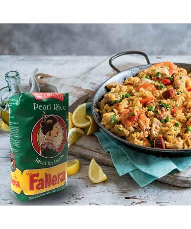 La Fallera 2 Pack 2.2 lb Valencian Paella Pearl Rice - Arroz Redondo de La Albufera Valencia para Paella (2 Pk) - Buy Online on GoSupps.com