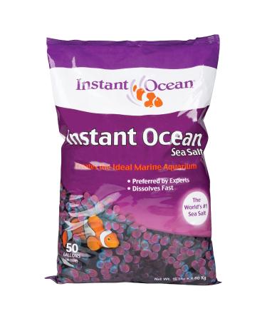 Instant Ocean Sea Salt for Marine Fish Tank Aquariums, Nitrate & Phosphate-Free 50-Gallon