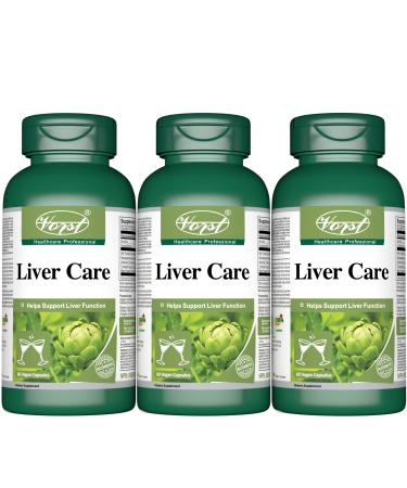 VORST Liver Support Supplement 60 Vegan Capsules With Milk Thistle Artichoke Curcumin Choline & Zinc | 180-Day Supply | Premium Formula | Fatty Liver | 3 Bottles 180 count (Pack of 1)