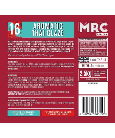 MRC Aromatic Thai Glaze 2.5kg - Thai Spice Blend for Meat Seasoning, Ideal Marinade for Curry & BBQs with Cumin, Ginger, Lemongrass - Shop Now! - Buy Online on GoSupps.com