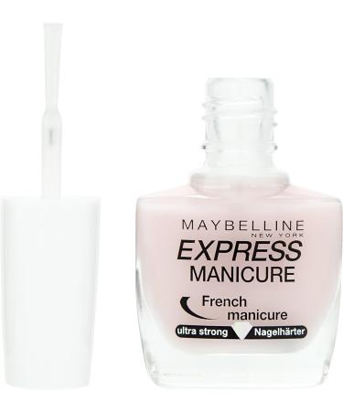 Maybelline New York Make-up Nailpolisch Express Natural French Manicure Nail Polish French Manicure Pink Nail Hardener for strengthened Nails Look 1 x 10 ml cream 10 ml (Pack of 1) - Buy Online on GoSupps.com