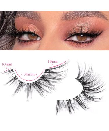 Fox Eye Lashes - Natural Spiky False Eyelashes for Anime Cosplay - 7 Pairs - Buy Online on GoSupps.com