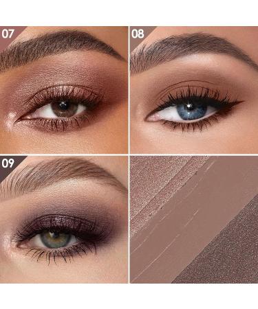 FOCALLURE 3 Pcs Eyeshadow Stick Set - Shimmer/Matte Eye Shadow Crayons with Blending Sponge Brush for Long-Lasting Waterproof Brightening Makeup - Buy Online on GoSupps.com
