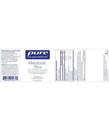 Pure Encapsulations Metabolic Xtra - Green Coffee Extract with Resveratrol & Chromium - 90 Capsules - Buy Online on GoSupps.com