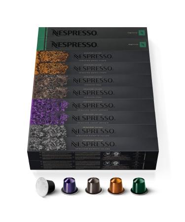 Nespresso Nespresso Original - Bundle Top Selection Italian Inspiration & Espresso 200 Coffee Capsules - 40x Ristretto 40x Arpeggio 40x Roma 40x Livanto 40x Capriccio