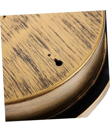 HOMSFOU 2pcs Retro Wall Clock Safety Wall Clock Storage Wall Clock Wall Hanging Clock Household Goldenx2pcs 25*7cmx2pcs - Buy Online on GoSupps.com