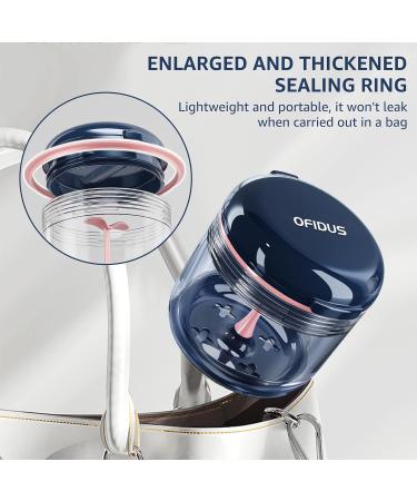OFIDUS Denture Bath Case - No-Leak Double Layer Portable Box with Mirror & Removal Tool for Dentures, Braces, Retainers - Blue - Buy Online on GoSupps.com
