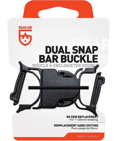 GEAR AID Dual Snap Bar Buckle 1 - Black | Durable and Secure Fastening Solution - Buy Online on GoSupps.com