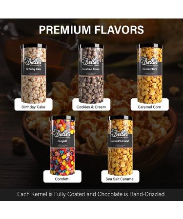 Sea Salt Caramel Popcorn Canister - Premium Gourmet Snacks | Non-GMO Kernels | Perfectly Popped | Movie Night Treats - 12 oz - Buy Online on GoSupps.com