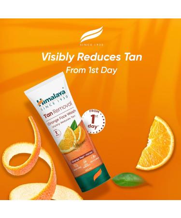 Himalaya Tan Removal Orange Face Wash 100ml - Buy Online on GoSupps.com