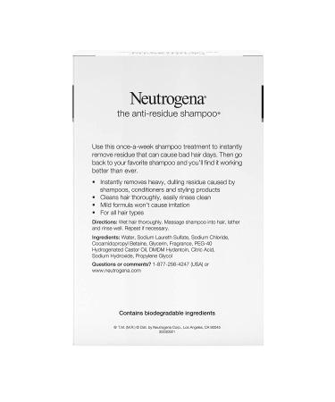 Neutrogena Anti-Residue Shampoo for All Hair Types - 6 fl oz (175 ml) - Buy Online on GoSupps.com