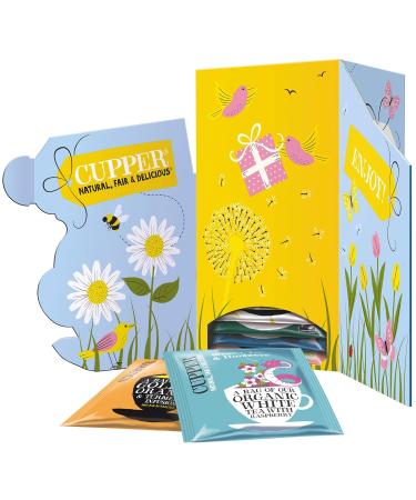 Buy Cupper Bio Tea Gift Set - Perfect for Christmas Valentine's Day Mother's Day & Birthdays | 24 Plastic-Free Herbal & Fruit Tea Bags - Buy Online on GoSupps.com