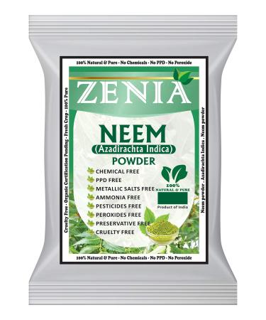 Zenia Pure Neem Powder Edible Grade for Hair Skin Health Care 100 Grams