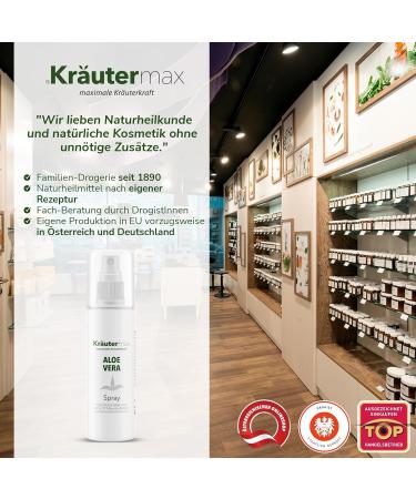 Aloe Vera Spray - Natural Cosmetics for After Sun & Refreshing Relief | 3 x 100ml - International Shipping - Buy Online on GoSupps.com