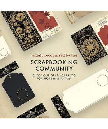 Graphic 45 Artist Trading Tags  Black - Buy Online on GoSupps.com