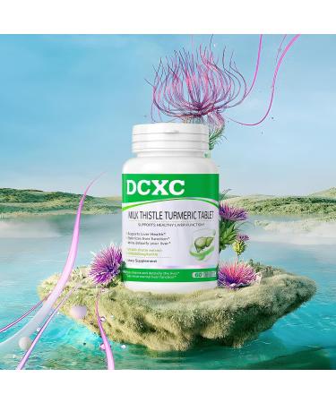 DCXC Liver Detox Supplement 30000mg Milk Thistle Turmeric Tablet Stay up Late Supports Liver Health 60 Tablets - Buy Online on GoSupps.com