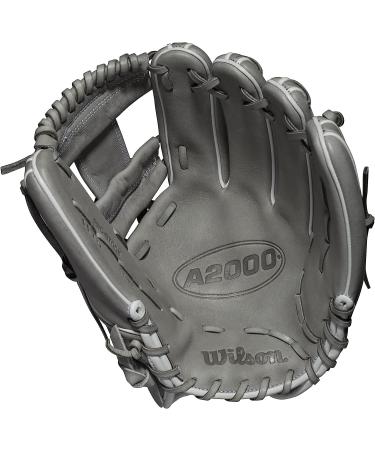 Wilson A2000 Fastpitch 11.75 Infield Glove - Grey/White, Right Hand Throw - Buy Online on GoSupps.com