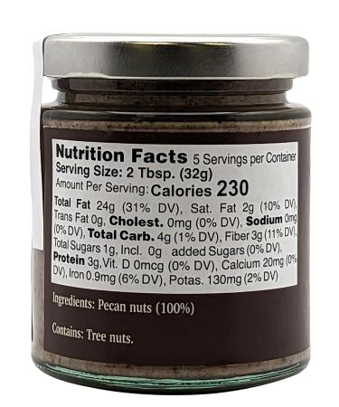 Nutural World Creamy Pecan Butter - 170g | Rich Healthy Spread for Baking and Snacking | International Shipping Available - Buy Online on GoSupps.com