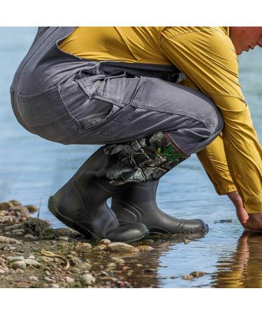 HISEA Men's Waterproof Insulated Rubber Neoprene Hunting Boots - Size 11 Arctic Camo - Buy Online on GoSupps.com