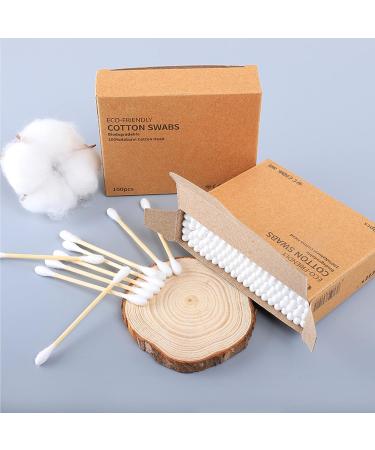 Buy 100 Bamboo Cotton Buds | Eco-Friendly BPA Free Soft Tips - Perfect for Personal Care & Beauty - Buy Online on GoSupps.com