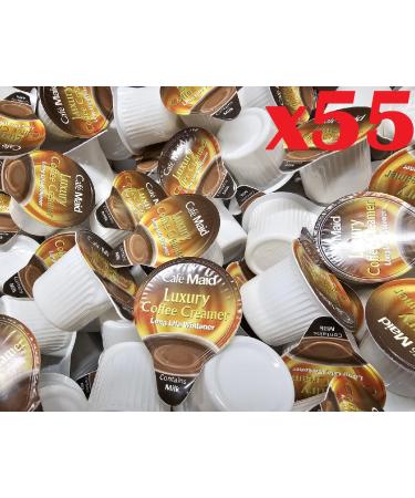 55x Caf Maid Luxury Coffee Creamer Long Life Individual Portions Pots Jiggers Lakeland x55 pots