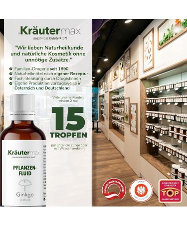  Kr utermax. Ginkgo drops biloba leaf extract high dose 1 x 50 ml - Buy Online on GoSupps.com