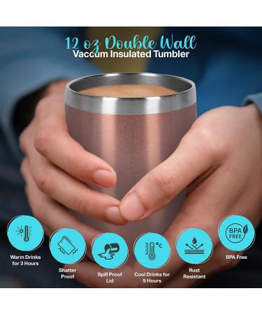 Tea Gift Sets for Tea Lovers Women and Men | Tea Gifts | Tea Gift Set | Tea Sets for Women | Tea Kit with Stainless Steel Tumbler | 15 Unique Teas | 10 Honey Straws | Gift Box Tea Set (Rose Gold) - Buy Online on GoSupps.com