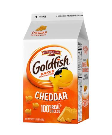 Goldfish Cheddar Snack Crackers - 30 oz Carton - Buy Online on GoSupps.com