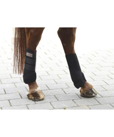 Kerbl 320133 Fetlock Boots - Synthetic Rubber Warmblood Set of 4 - Black | International Shipping - Buy Online on GoSupps.com