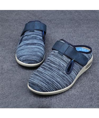 NVBHOF Men's Diabetic Edema Boots Slippers - Light Blue, Size 12 | Orthopedic Footwear for Elderly Swollen Feet & Plantar Fasciitis - Buy Online on GoSupps.com